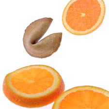 Orange Fortune Cookies
